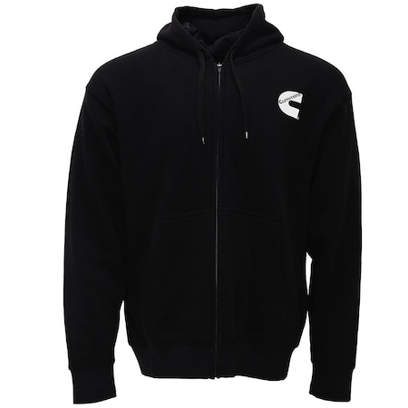 Cummins Full Zip Fleece Hoodie Mens Black Med CMN5008